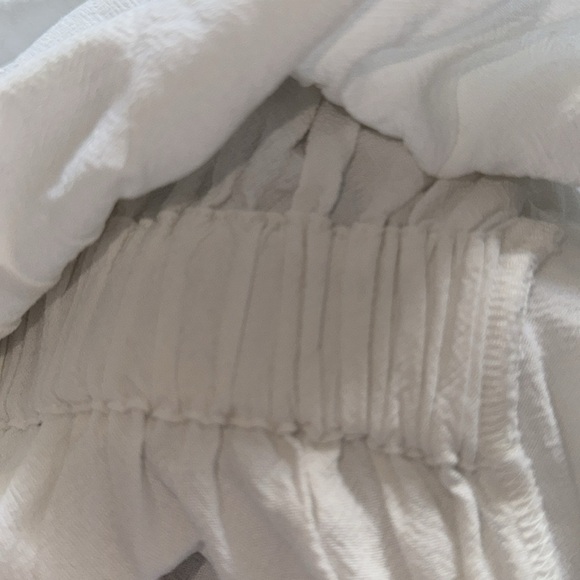 Shades of Grey by Micah Cohen white dolman sleeves white linen cotton top Sz M - Picture 7 of 7